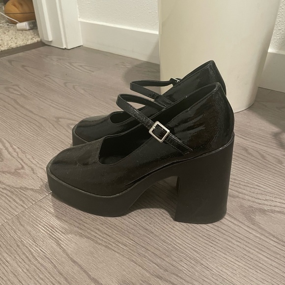 ASOS | Shoes | Penny Platform Mary Jane Heeled Shoes In Black | Poshmark